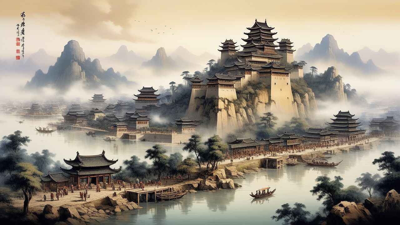 长安城（图ZMzYzNDczNjQ4） - AI作品 - 站酷设计师Z35239701原创素材 - 站酷ZCOOL