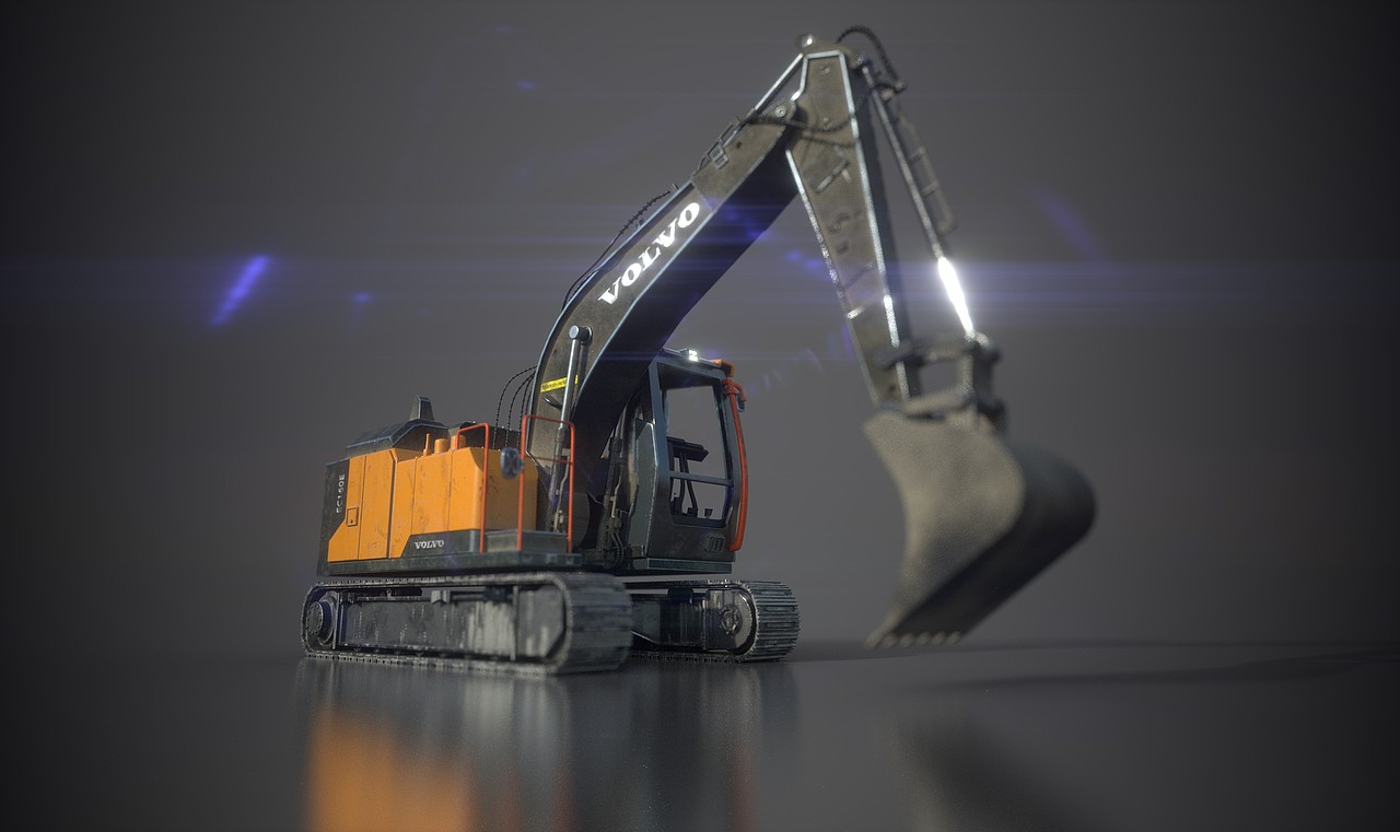 挖掘机建模练习（图ZMTc2NDA5MDY4） - 其他三维 - 站酷设计师AgJR原创素材 - 站酷ZCOOL