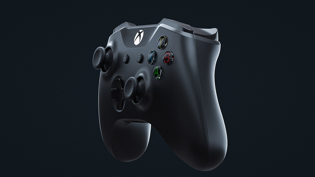 游戏手柄 产品渲染