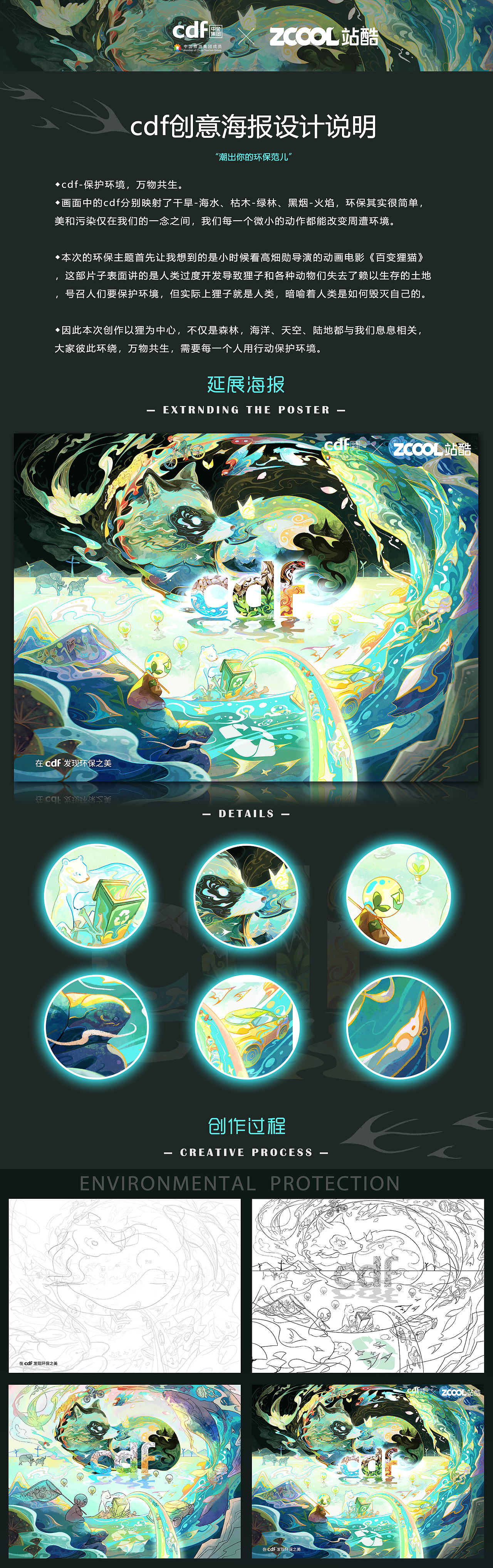 万物共生（图ZMjc5ODc4MDgw） - 海报 - 站酷设计师白熊家的盐原创素材 - 站酷ZCOOL