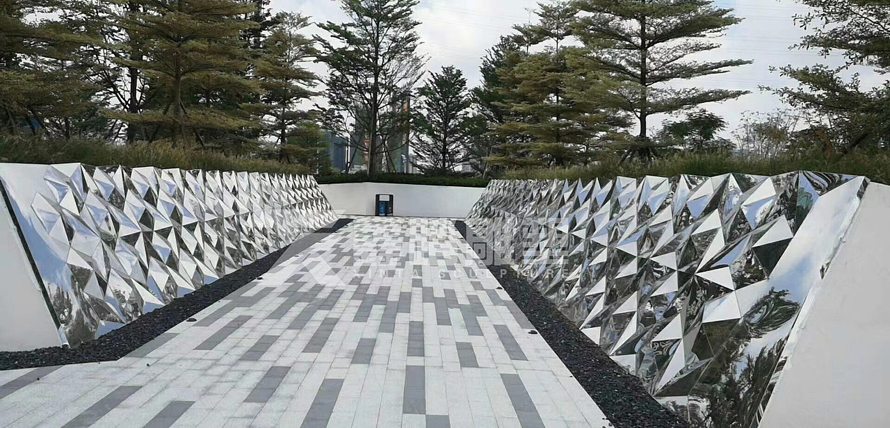 示范区特色不锈钢景墙图片大全