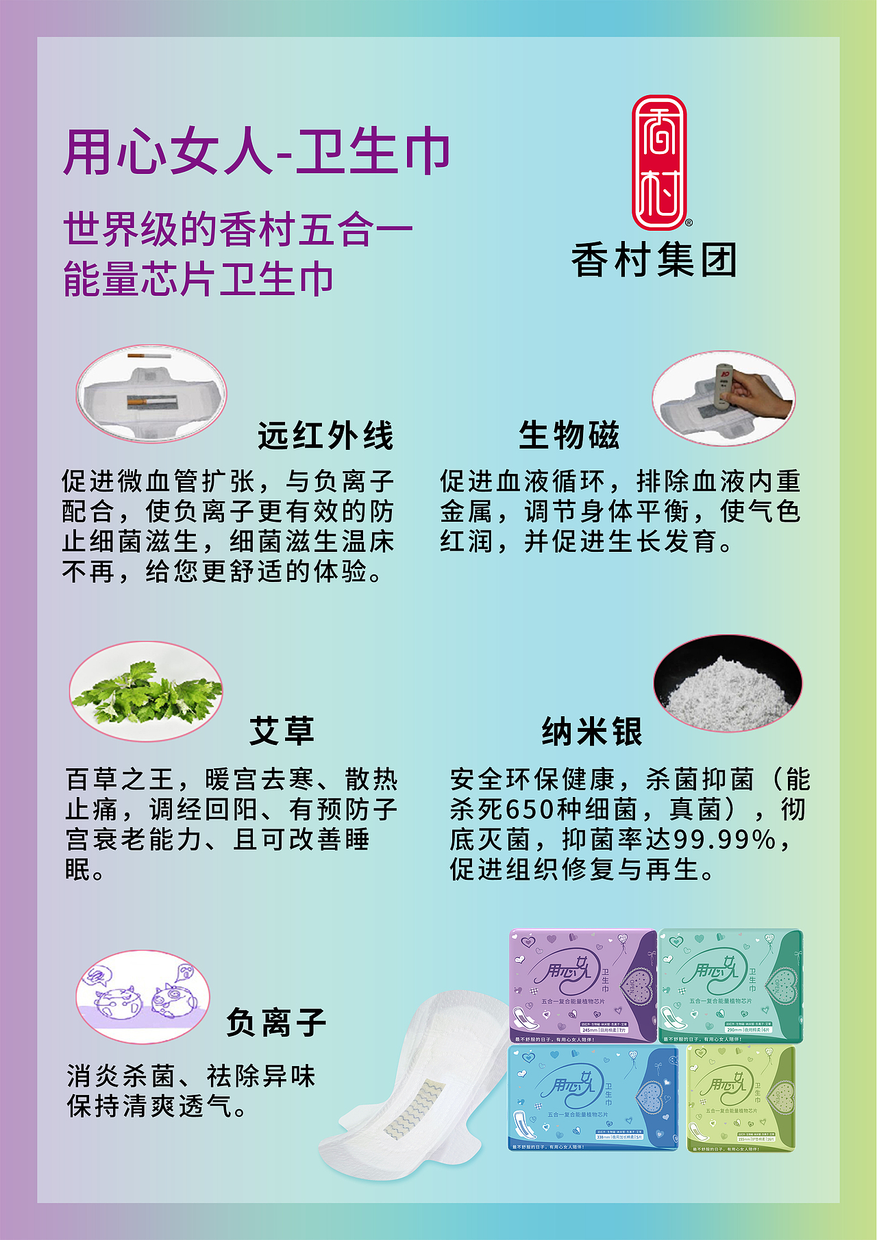香村—用心女人卫生巾的安全性—香村