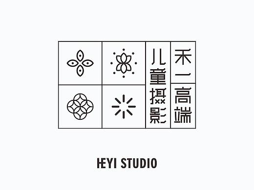 儿童摄影LOGO 简约LOGO设计 简约VI设计