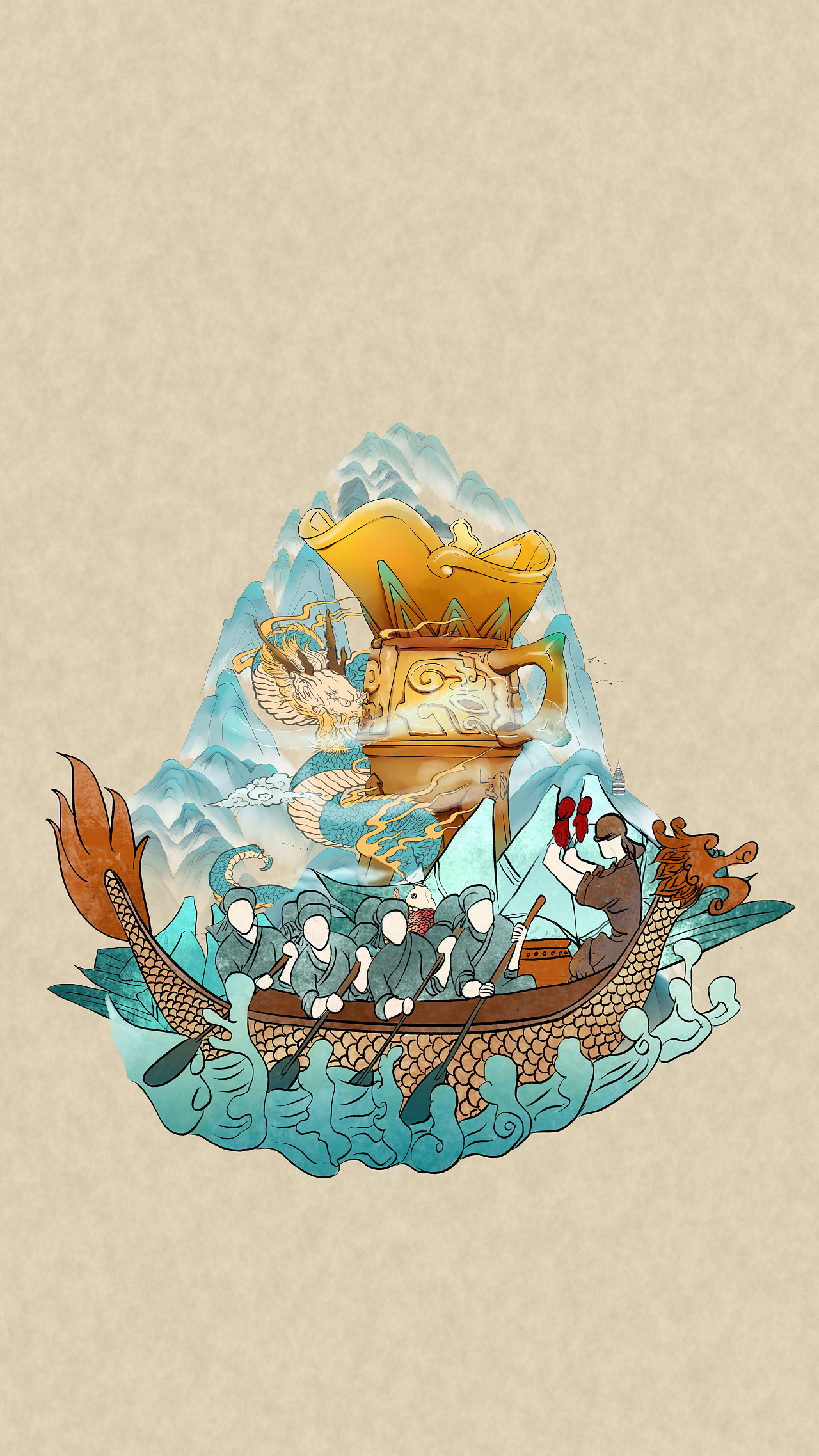 端午节插画素材