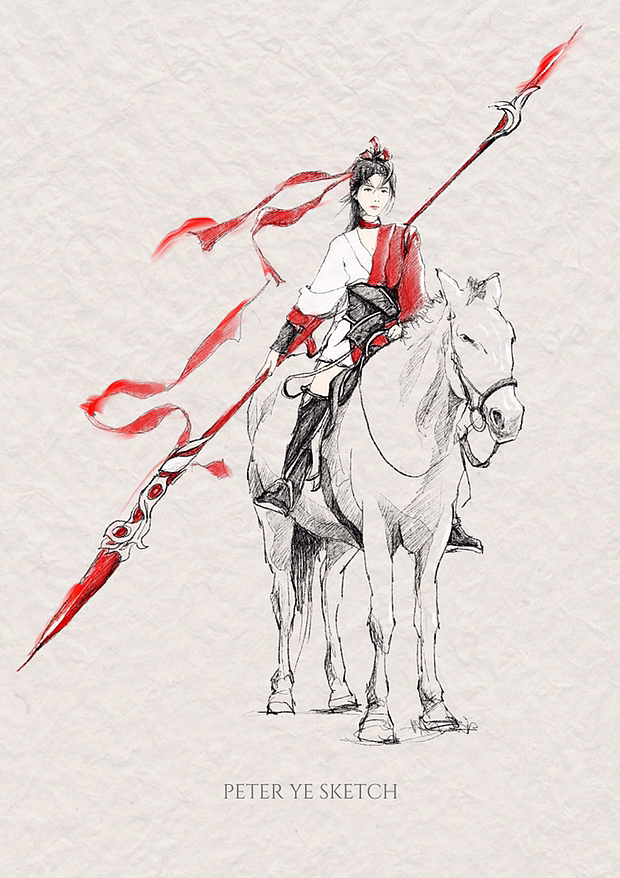 王者荣耀 马上云缨（图ZMzIwOTkzODE2） - 商业插画 - 站酷设计师春光灿烂Pipi皮原创素材 - 站酷ZCOOL