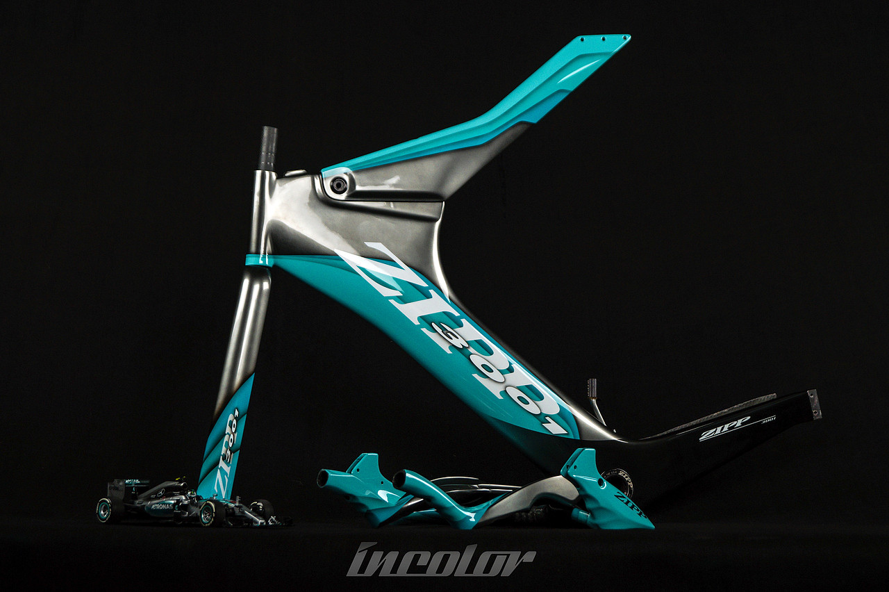 zipp3001自行车架涂装设计-梅赛德斯amg f1车队