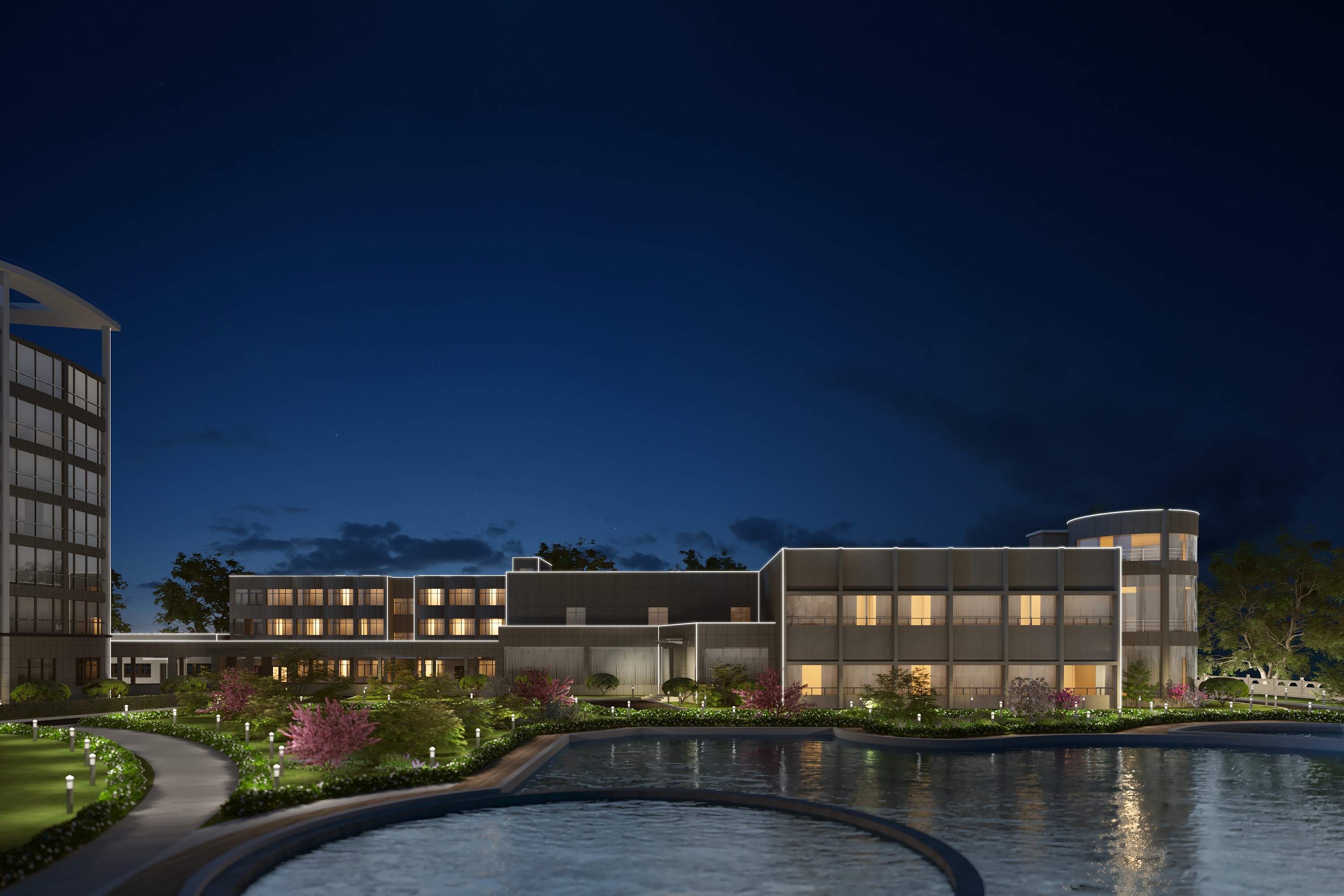 老酒店建筑改造效果图