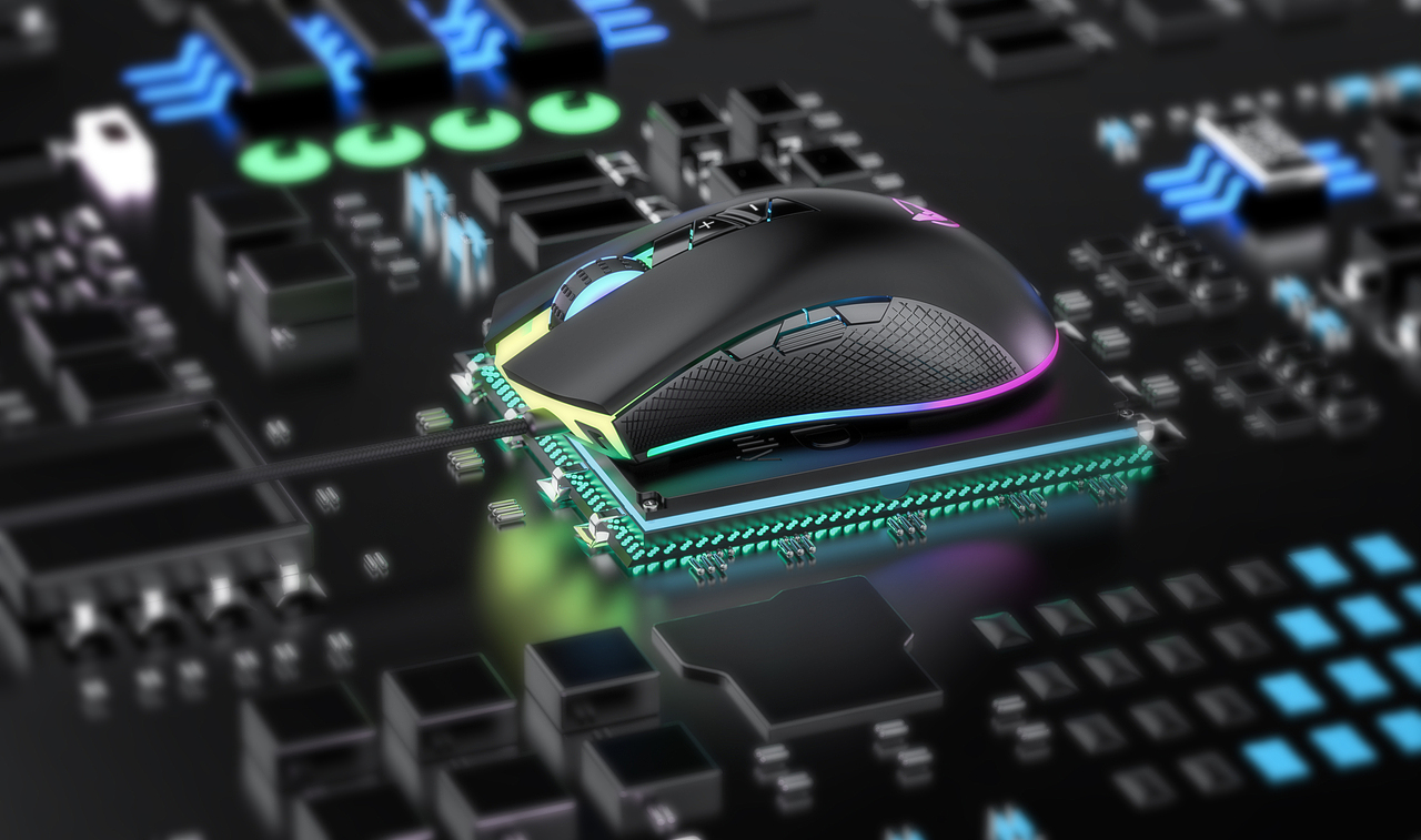 电商产品渲染-鼠键