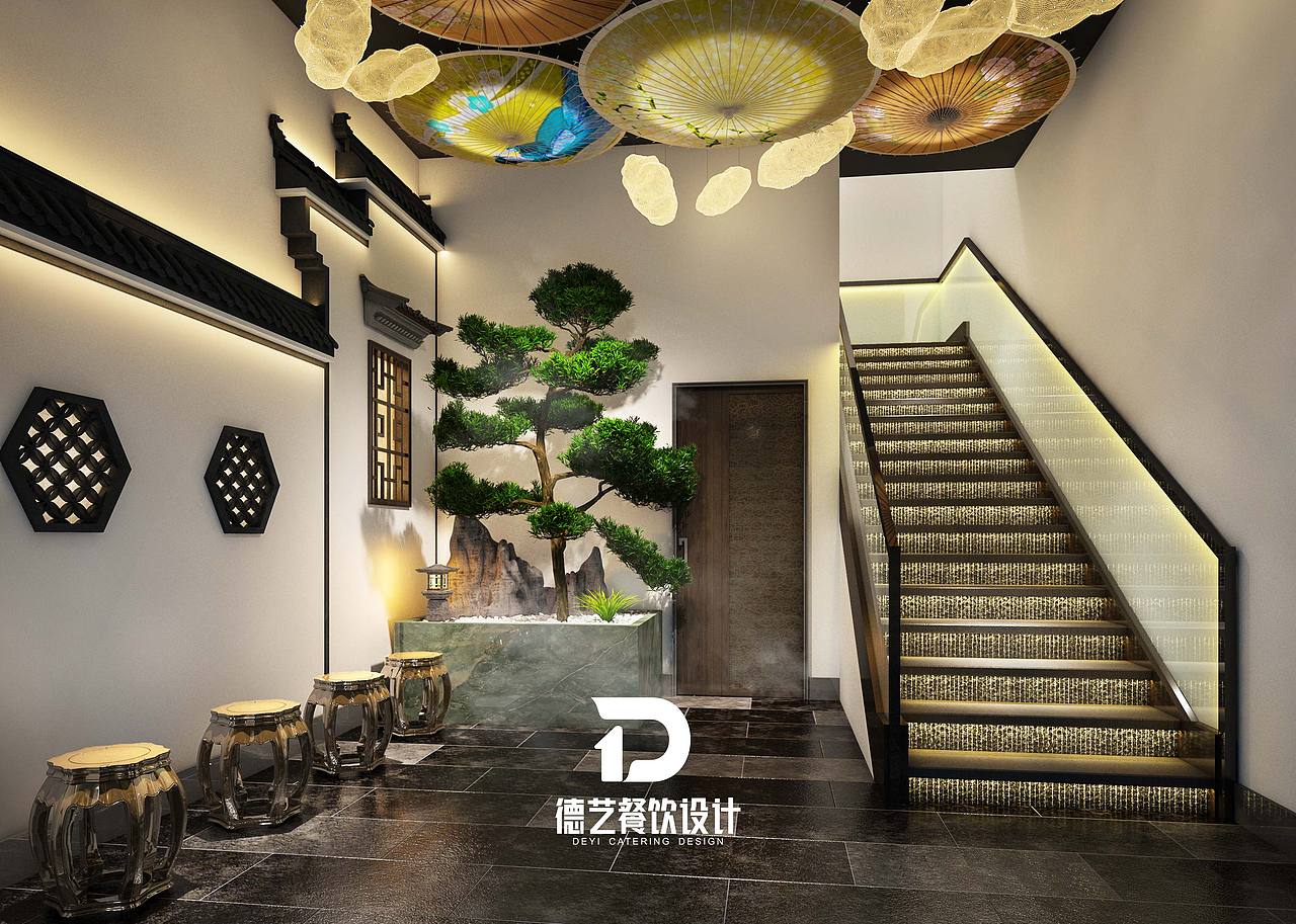 森林雨火锅|餐饮品牌空间设计（图ZMjU4OTk1MDQ4） - 酒店餐饮设计 - 站酷设计师德艺餐饮设计原创素材 - 站酷ZCOOL