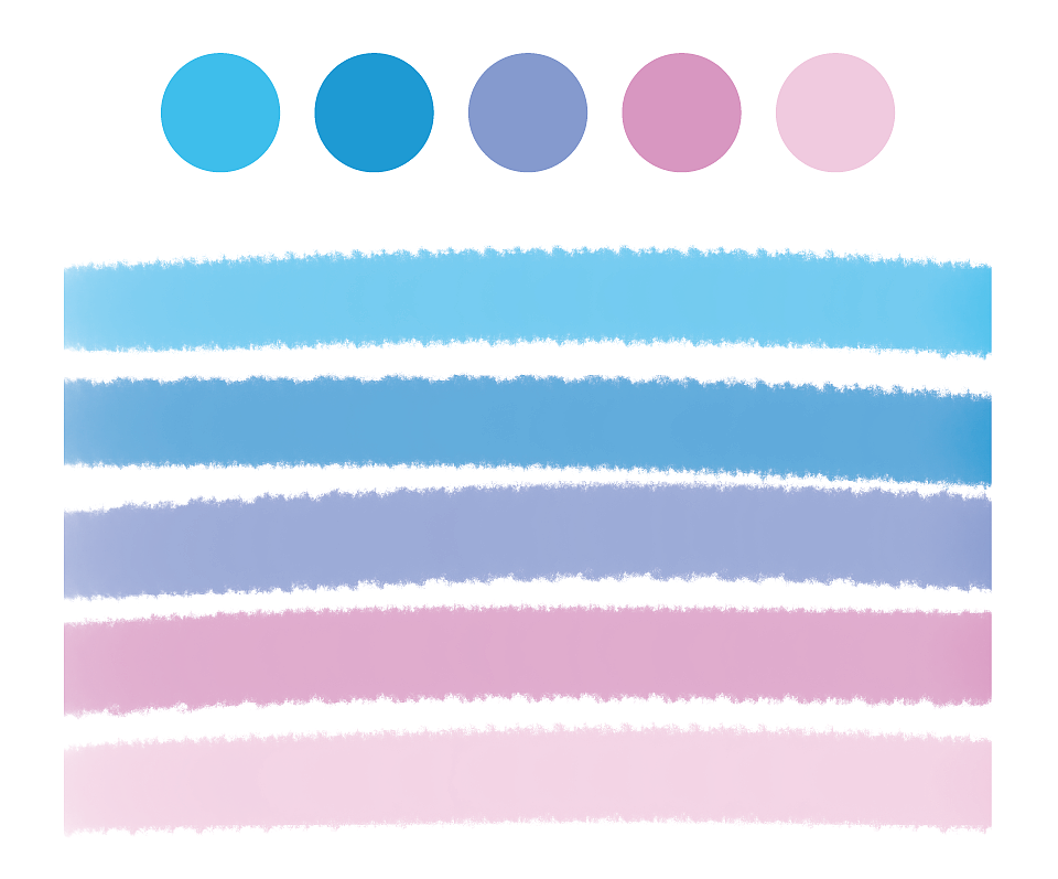 马卡龙色配色方案活泼明朗