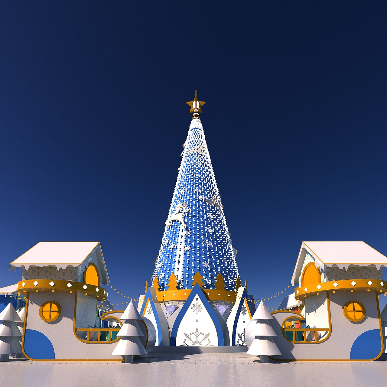 圣诞小镇美陈活动展（图ZMjE1MjU2NDMy） - 展陈设计 - 站酷设计师anuK原创素材 - 站酷ZCOOL