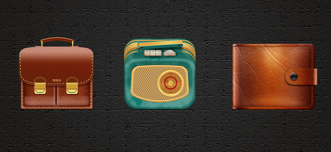 「icon design」拟物图标设计（图ZMjIyNDg2MzEy） - 图标 - 站酷设计师大闸蟹的样条线原创素材 - 站酷ZCOOL