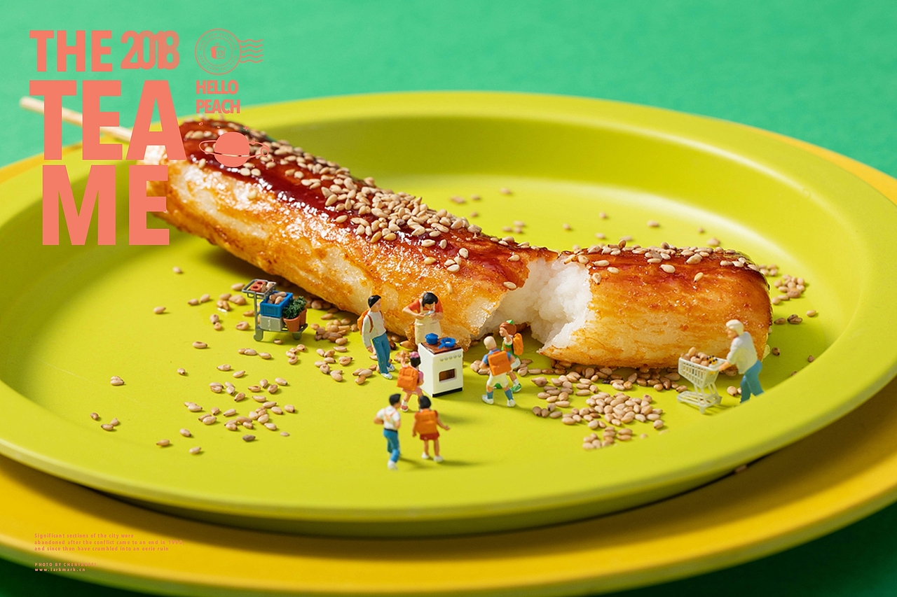 Hello，Peach奶茶 缩微摄影小人国摄影微缩摄影