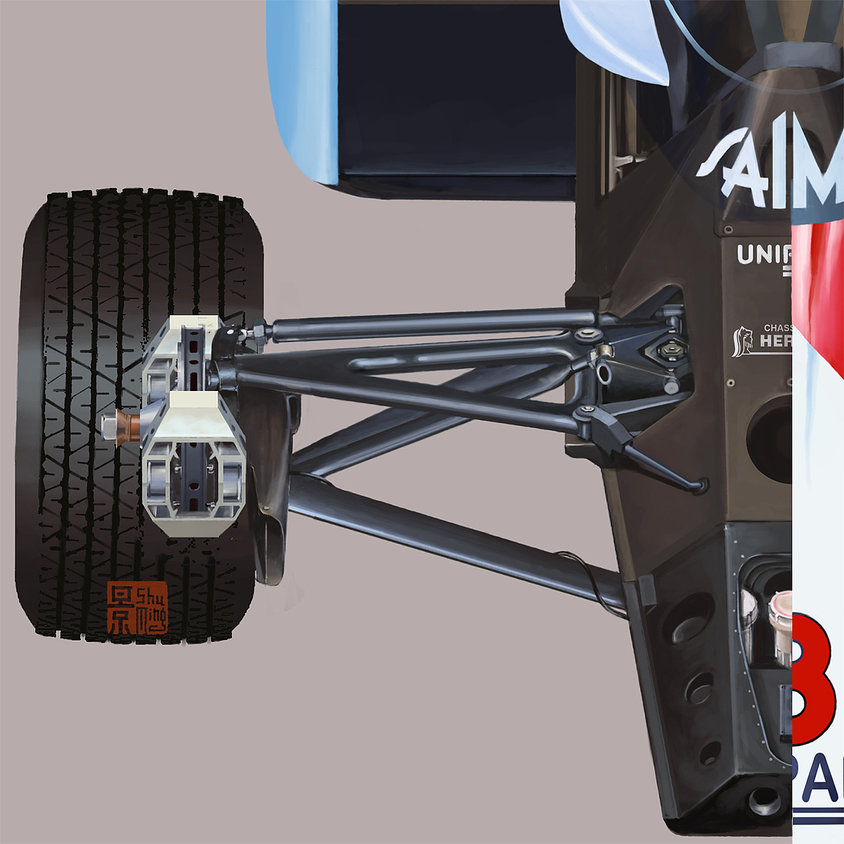 f1 方程式赛车内构|插画|商业插画|蓝蚊子 - 原创作品 - 站酷 (zcool)