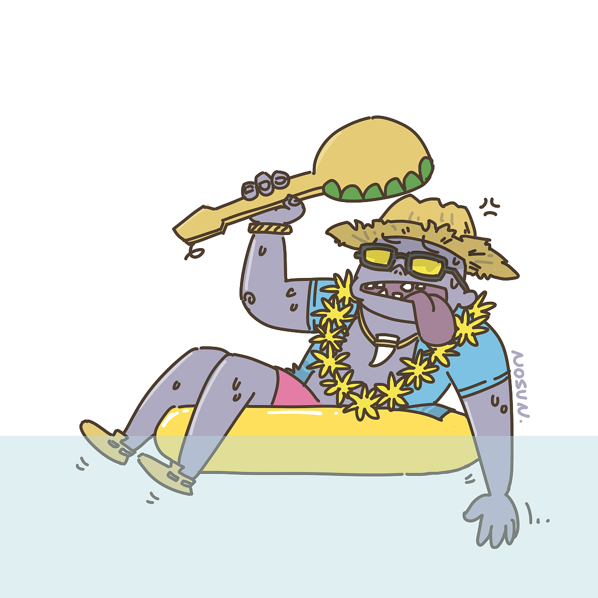 LOL泳池派对（图ZMTI3NDg4NzYw） - 创作习作 - 站酷设计师nosun123原创素材 - 站酷ZCOOL