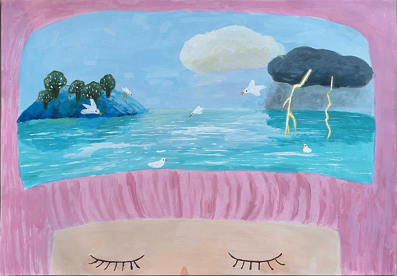 脑海
一个坏念头<br>和一个好念头<br>撞在了一起<br><br>一个噩梦<br>后面跟着一个美梦<br>和一群梦话<br><br>一个记忆<br>想起来的时候是岛<br>想不起来的时候<br>是茫茫的海水