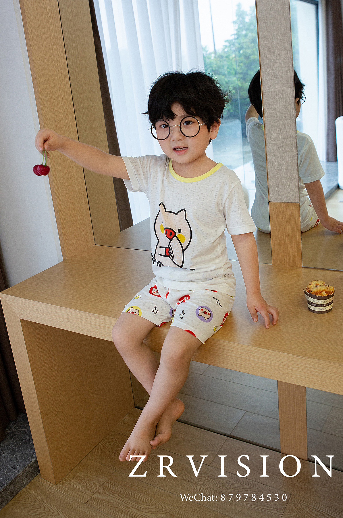 男女儿童模童装模特家居服睡衣拍摄拍照摄影图片