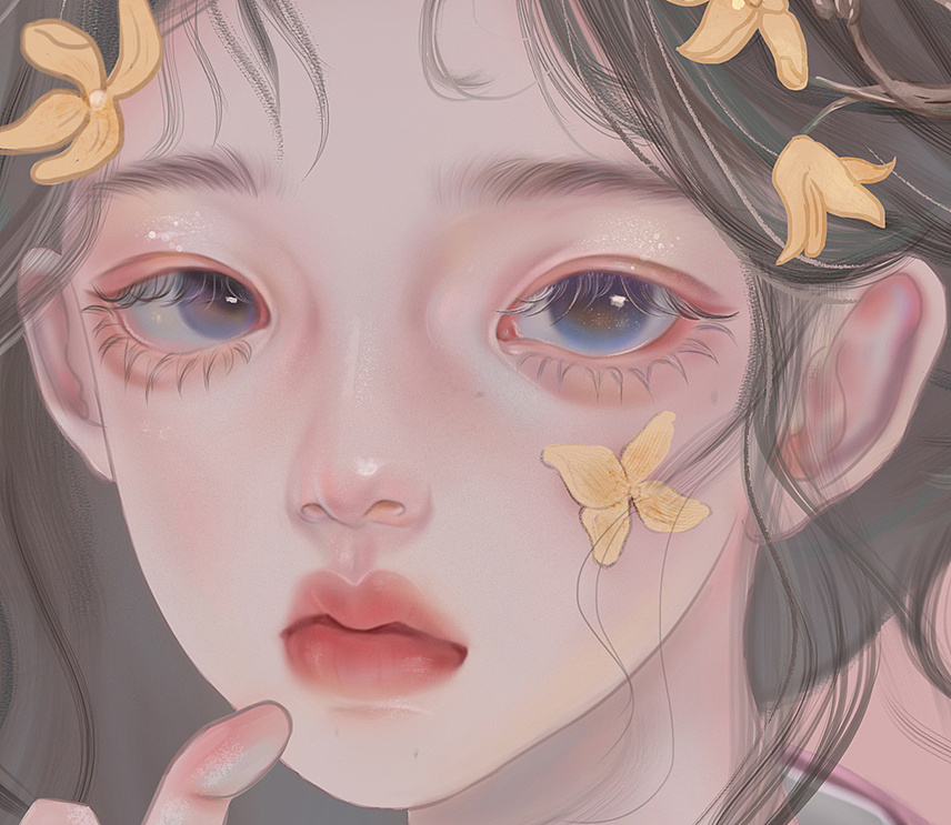 本草纲目【草药拟人·连翘】临摹gua老师作品