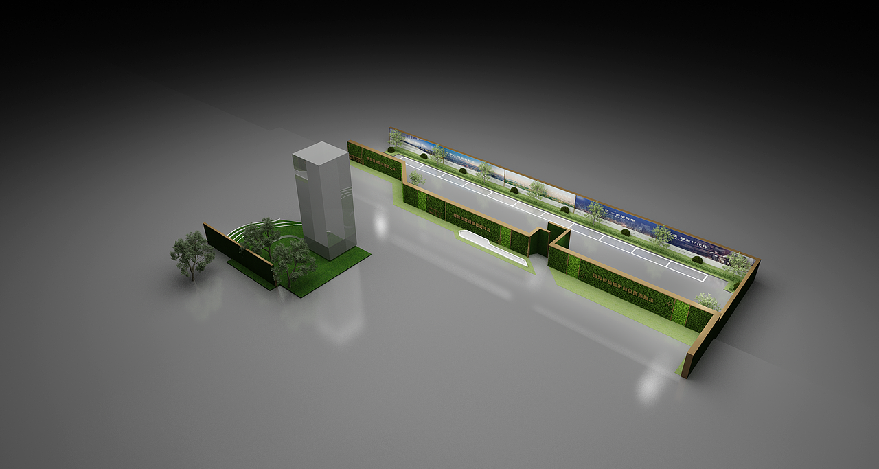 绿植围挡（图ZMjg0OTY0ODUy） - 场景 - 站酷设计师18线小设计原创素材 - 站酷ZCOOL