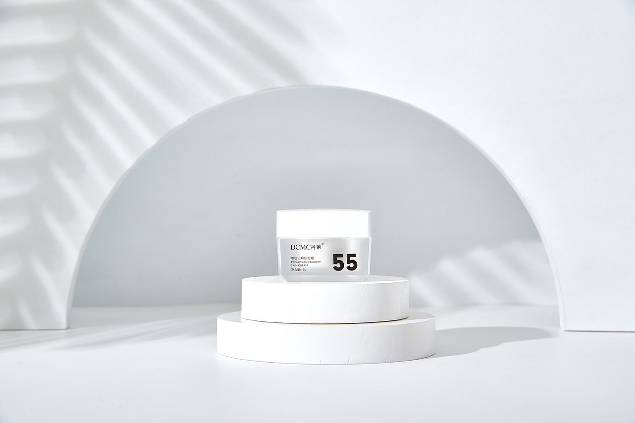 创意几何体化妆品拍摄 无修图 面霜 莫兰迪