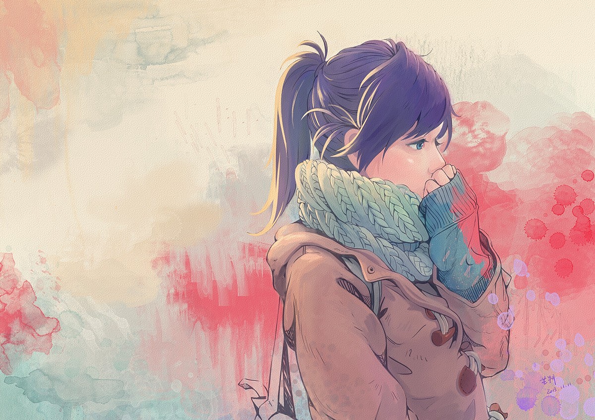 日系风格,欧美风格,唯美中式画风,原画作品