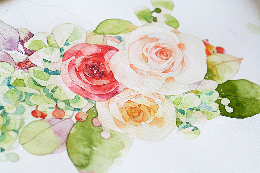 一组水彩花花（图ZMTAyMzQxNzAw） - 商业插画 - 站酷设计师Mrs_Candy田原创素材 - 站酷ZCOOL