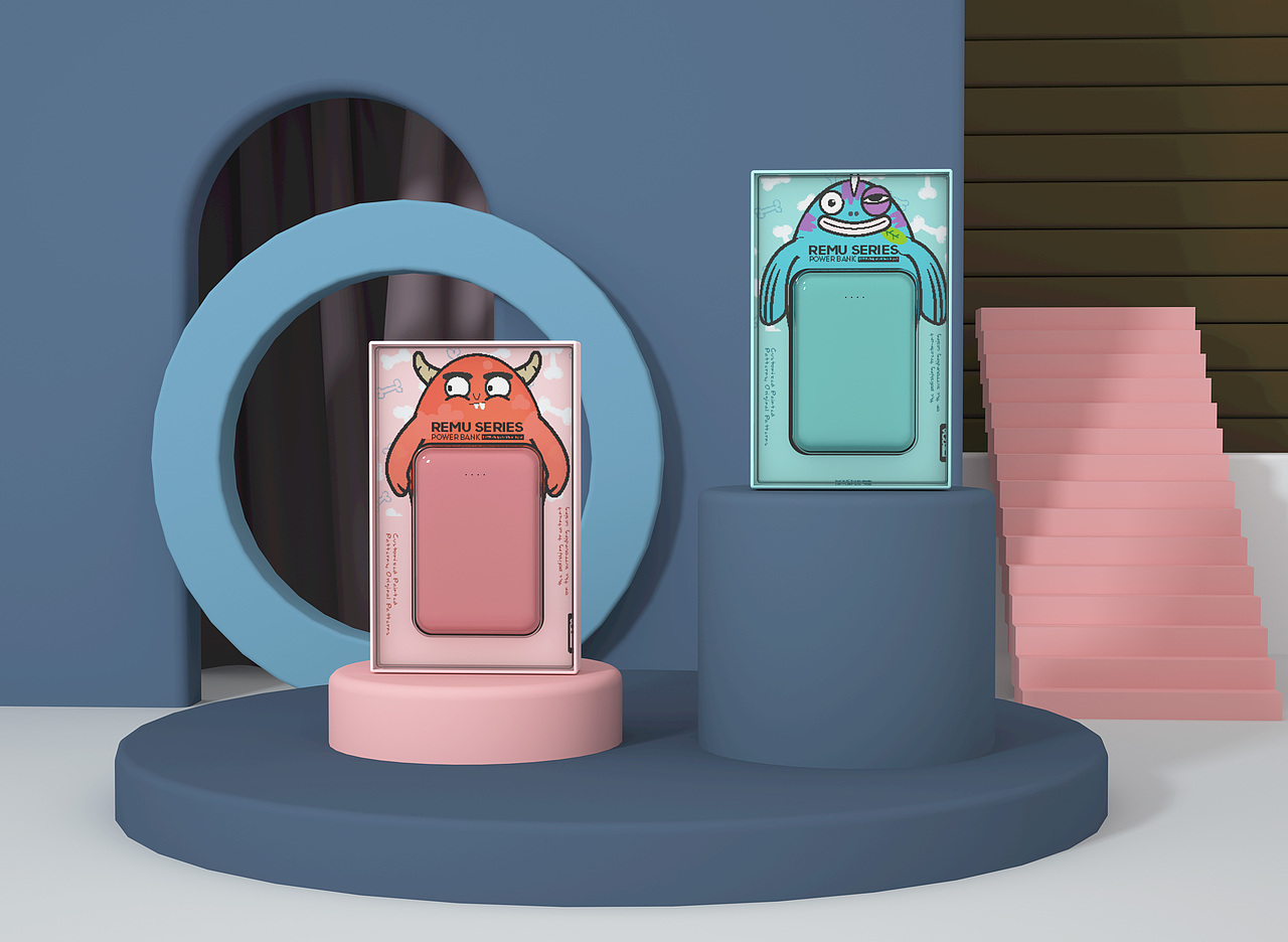 充电宝 I 卡通系列 I（图ZMTkxMjY3Mzk2） - 包装 - 站酷设计师JessicaTran原创素材 - 站酷ZCOOL