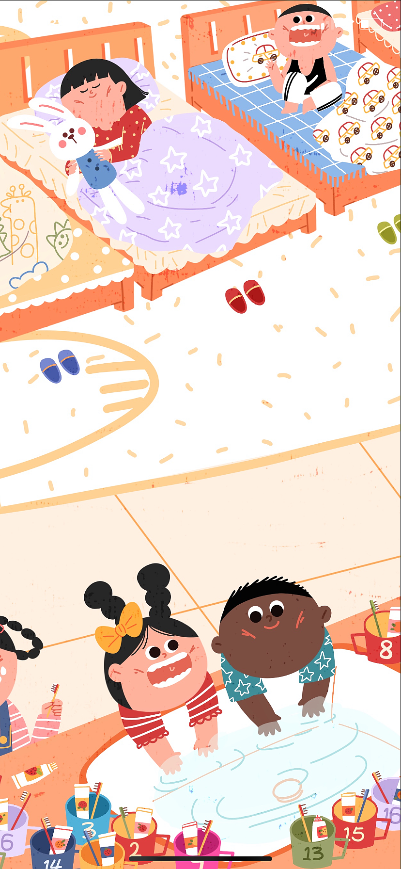 幼稚园的故事03（图ZMjEwNjEzNjMy） - 儿童插画 - 站酷设计师秧琪yoki原创素材 - 站酷ZCOOL