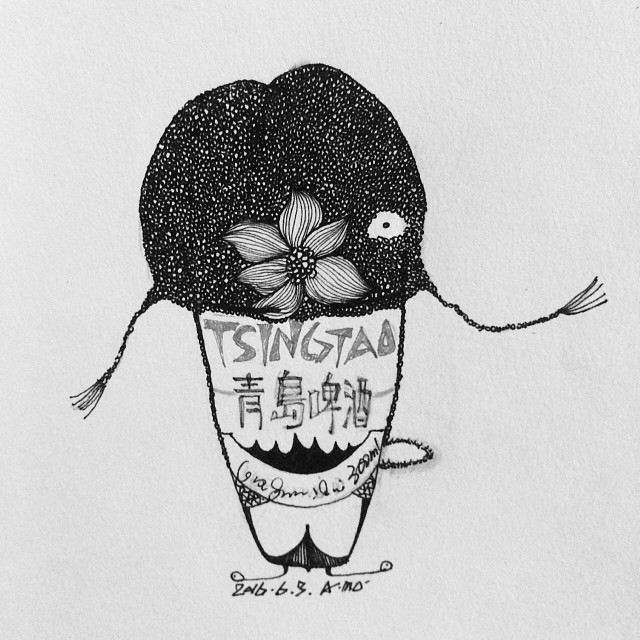 青岛啤酒（图ZNTA0NzMxNTI=） - 新锐潮流插画 - 站酷设计师MOMO0214原创素材 - 站酷ZCOOL