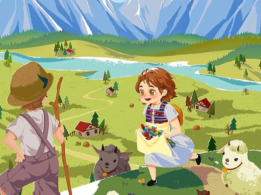 《海蒂》内页插图