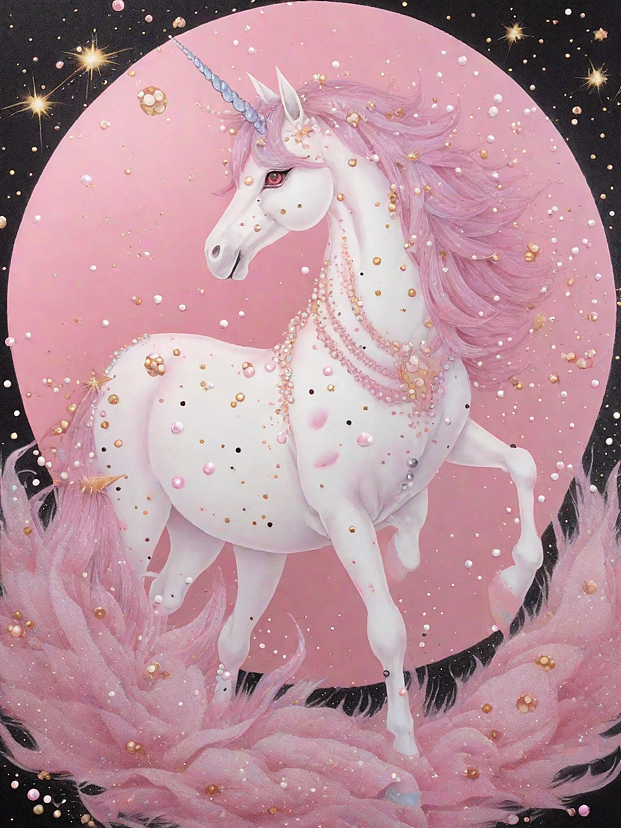 粉黑色系 唯美意境独角兽🦄️