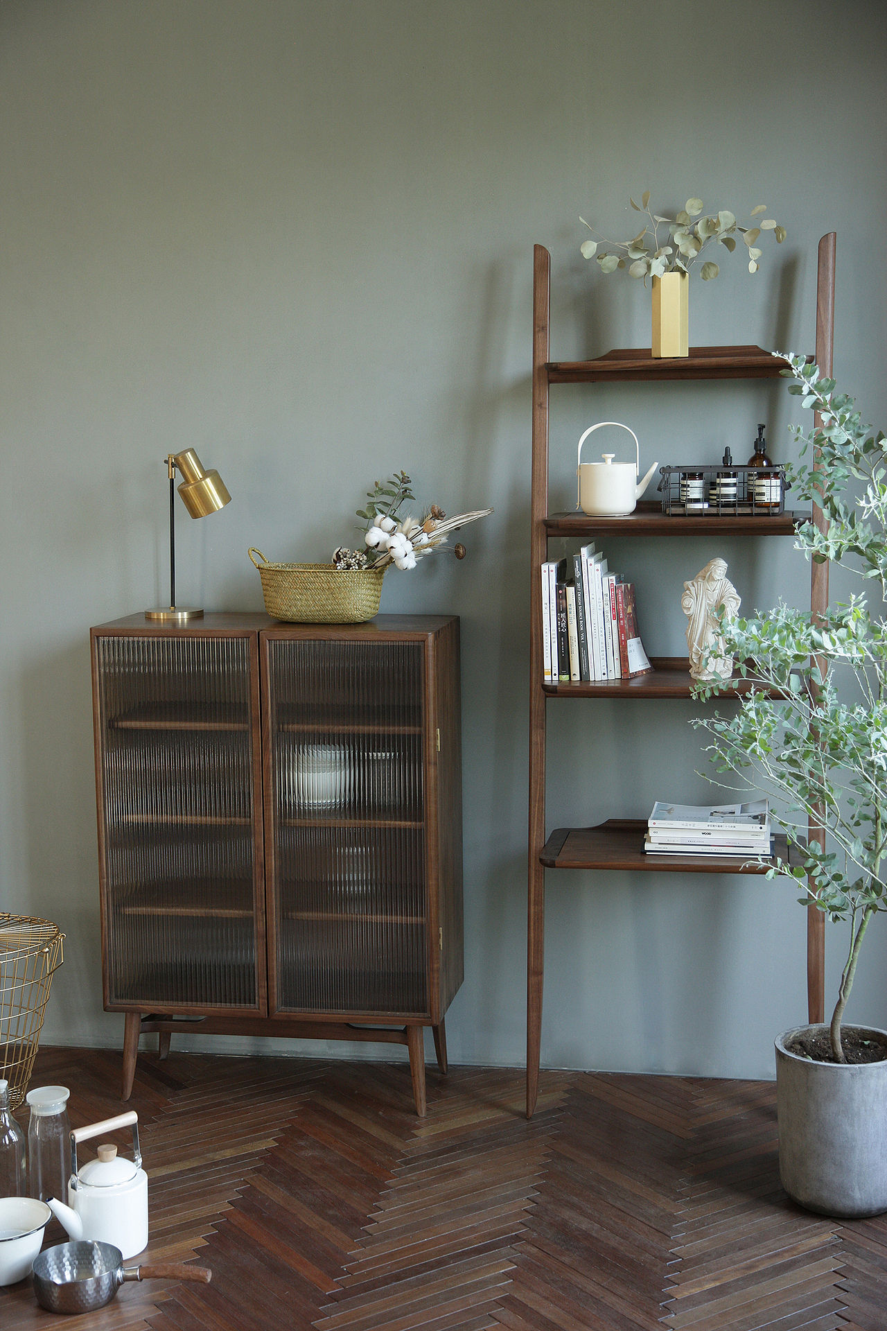 山隐造物叠系列黑胡桃木樱桃木家具