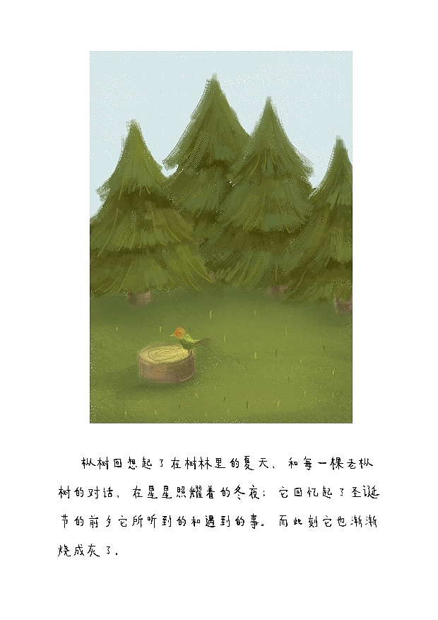 故事绘本《枞树》（图ZMzMxNTgxNjg=） - 儿童插画 - 站酷设计师catkoala原创素材 - 站酷ZCOOL