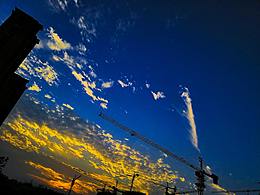 合肥傍晚的天空