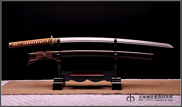 龙泉刀剑-拉丝系列—破风|弹性锰钢(DJ-1375)