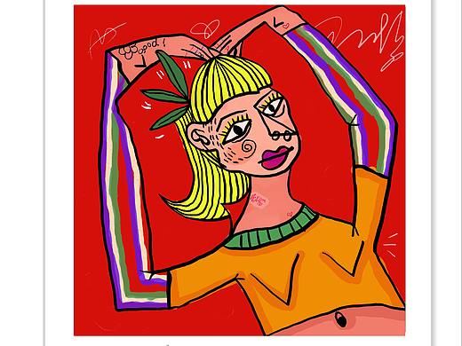 人物涂了涂（个人主页-ZNDI4NDM3MjQ=） - 新锐潮流插画 - 站酷设计师阿菜来了原创素材 - 站酷ZCOOL