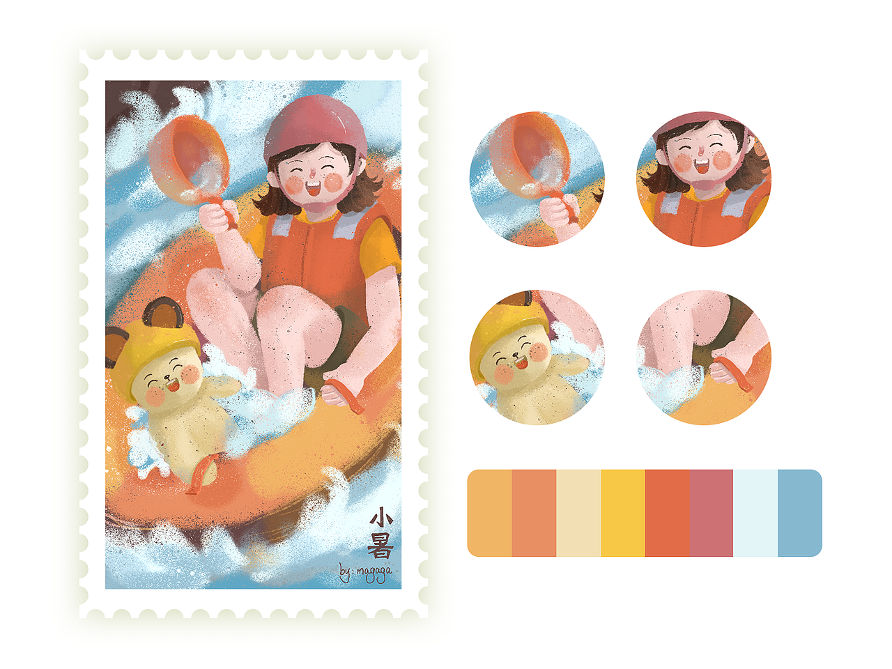 二十四節(jié)氣- - -春夏篇（圖ZMjA2MTIxNDcy） - 閃屏/壁紙 - 站酷設(shè)計師magagaya原創(chuàng)素材 - 站酷ZCOOL