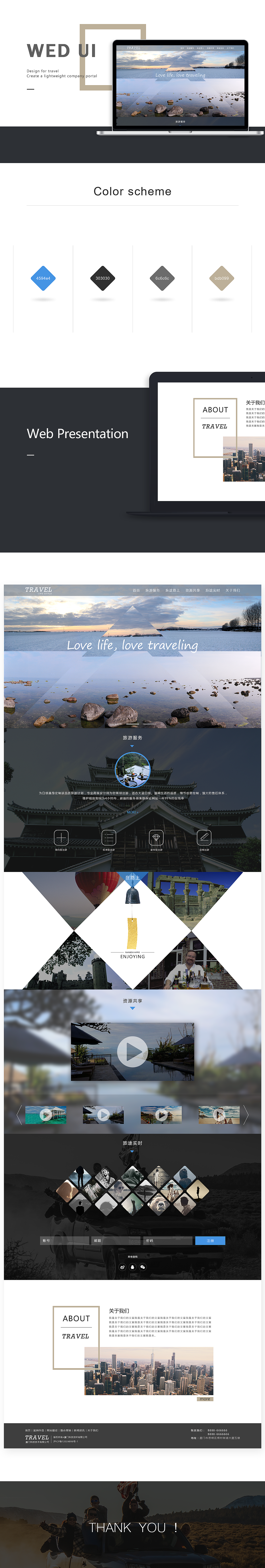 旅游网页首页（图ZMTI3MzQ4Mzcy） - 其他网页 - 站酷设计师铃籽酱原创素材 - 站酷ZCOOL