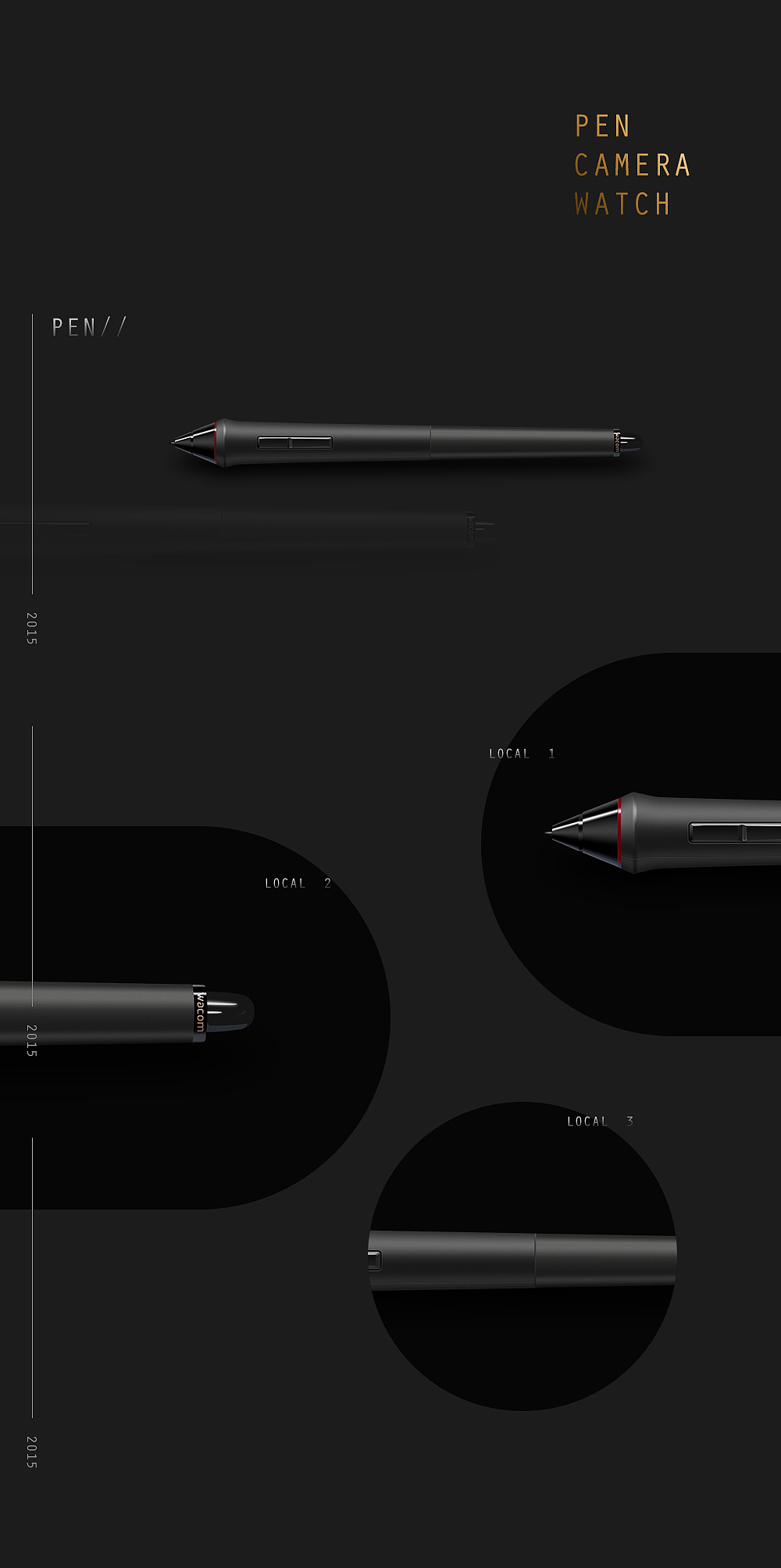 UI写实ICON-PEN-CAMERA-WATCH