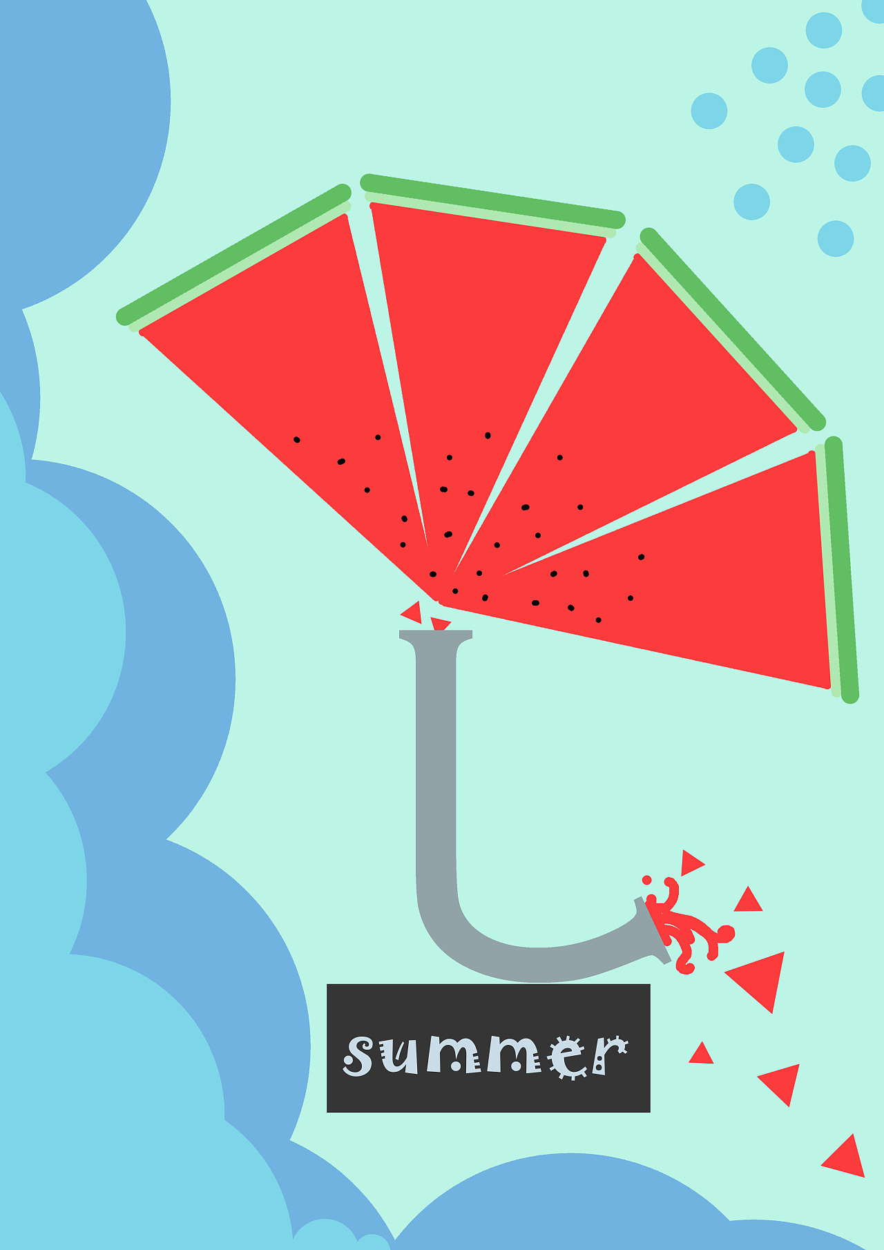 summer|平面|海报|梳籽的小布袋 - 原创作品 - 站酷 (zcool)