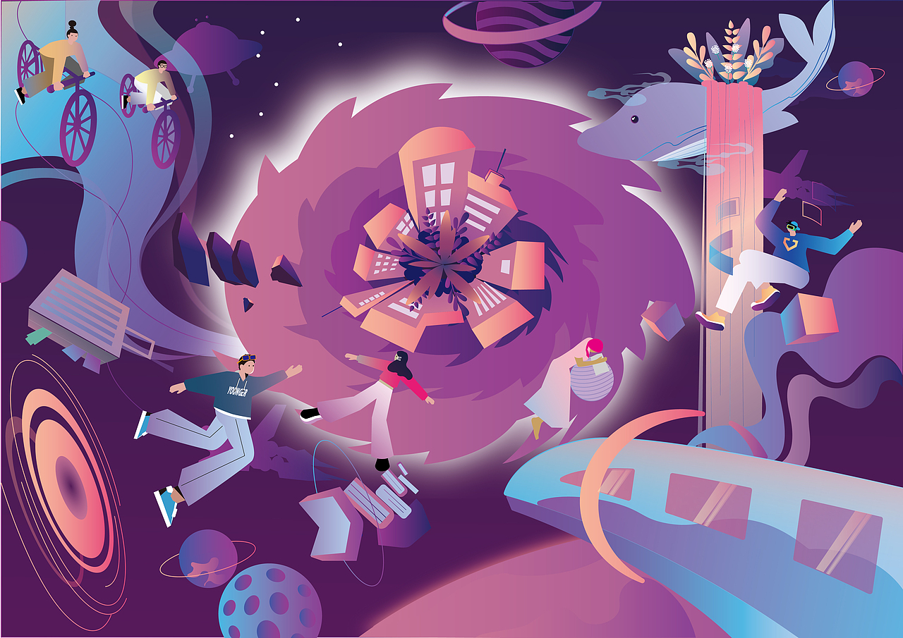 宇宙遨游（图ZMzE0Mjg0OTI4） - 商业插画 - 站酷设计师Z283758194原创素材 - 站酷ZCOOL