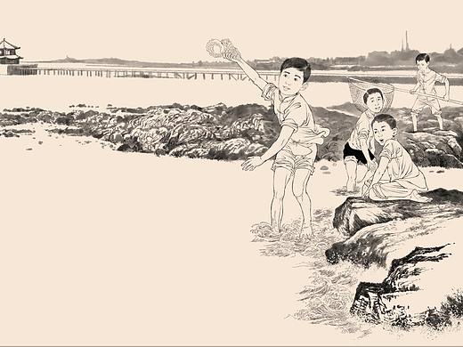 老版连环画 老连环画场景速写 小人书连环画肖刚漫画