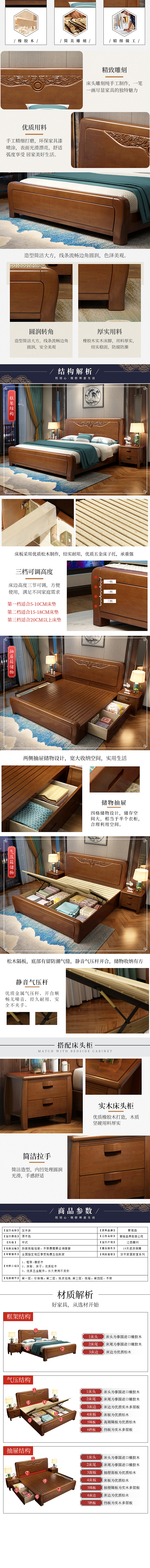 中式系列——实木床详情页01（图ZMTcxNTE4MDU2） - 电商 - 站酷设计师Yanuezdu原创素材 - 站酷ZCOOL