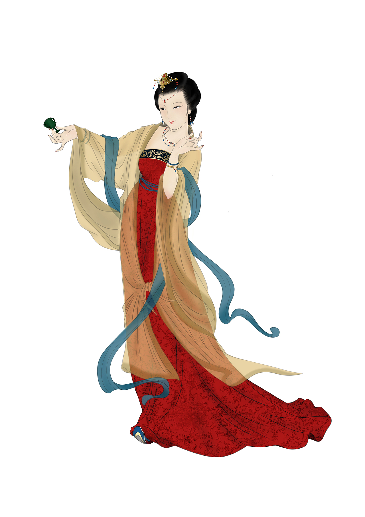 古装人物插画（图ZMTAwNzgzODg4） - 商业插画 - 站酷设计师老衲泡个脚原创素材 - 站酷ZCOOL