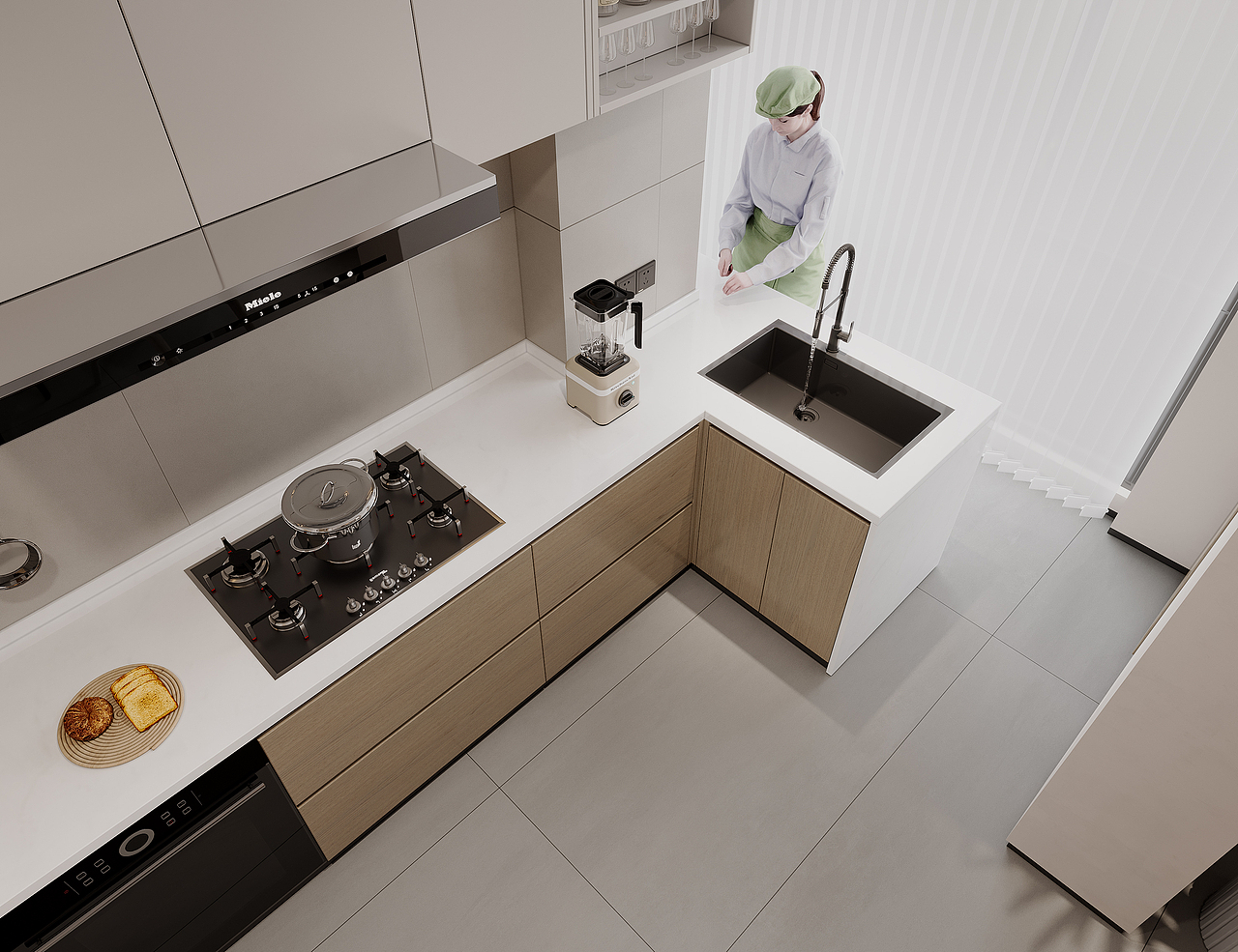 以上帝视角看世界/家的不同生活场景