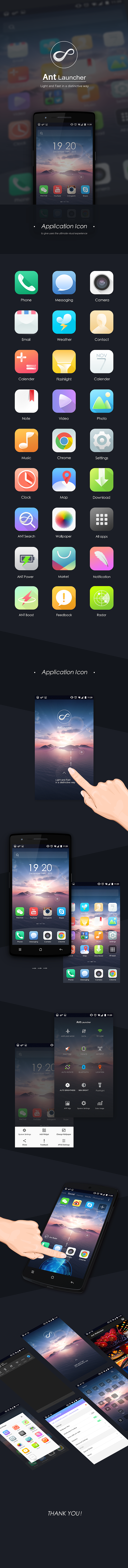 Ant Launcher 安卓桌面UI（图ZMjU3MDY3NjQ=） - APP界面 - 站酷设计师JOHNNYFJY原创素材 - 站酷ZCOOL