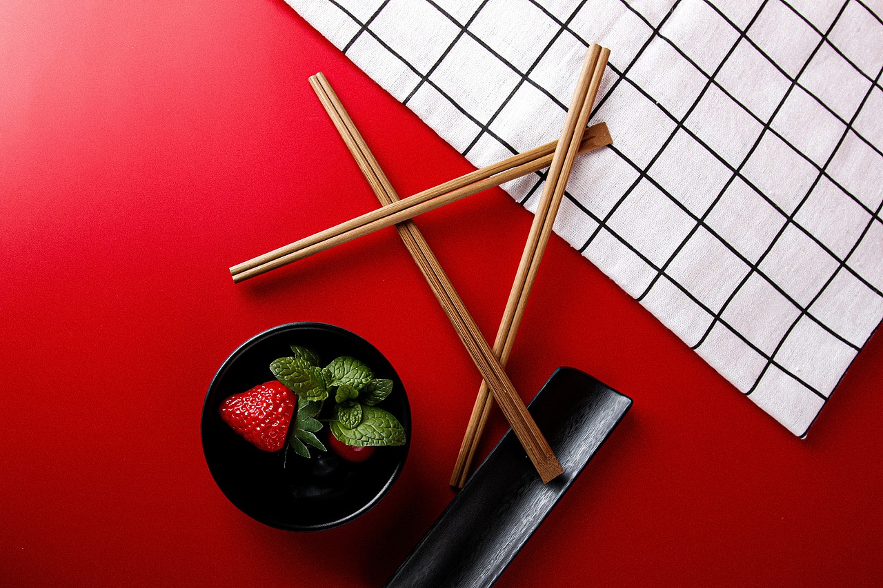 一次性碳化筷子产品拍摄