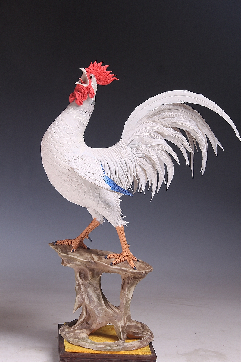 贺加贵面塑软陶(雄鸡)