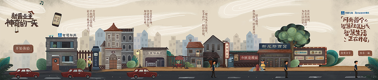 智慧社区宣传H5，智慧生活正在开启~