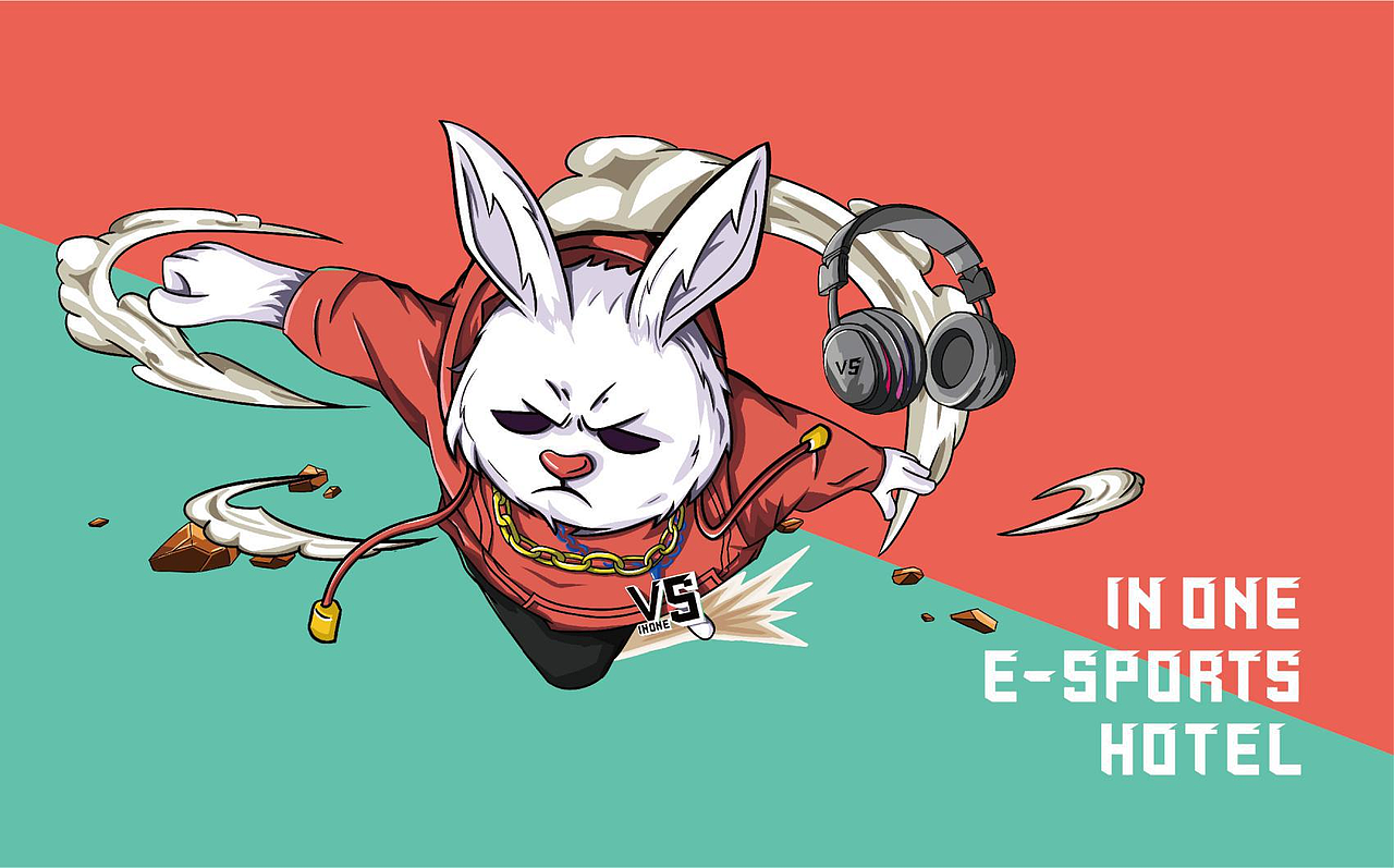 原创插画IP品牌形象设计｜INONE电竞酒店（图ZMjk3NzU3MzY4） - IP形象 - 站酷设计师海右咨询原创素材 - 站酷ZCOOL